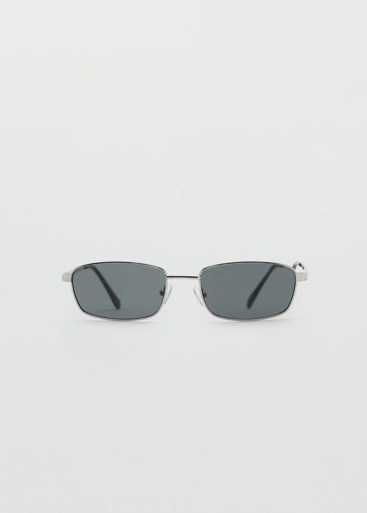 occhiali da sole rettangolari metallizzati